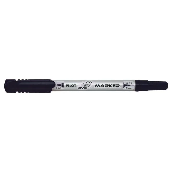 PILOT TWIN CD MARKER EXTRA FINE / FINE TIP BLACK — image 1