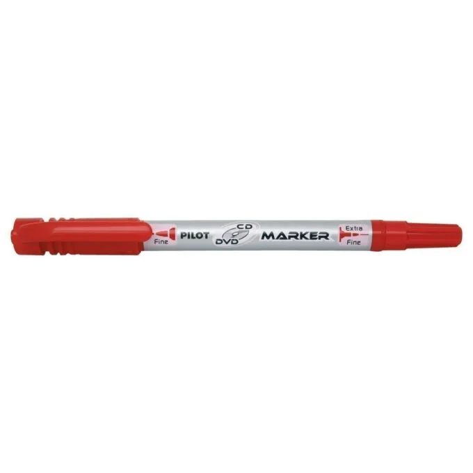 PILOT TWIN CD EXTRA FINE / FINE TIP MARKER RED — image 1