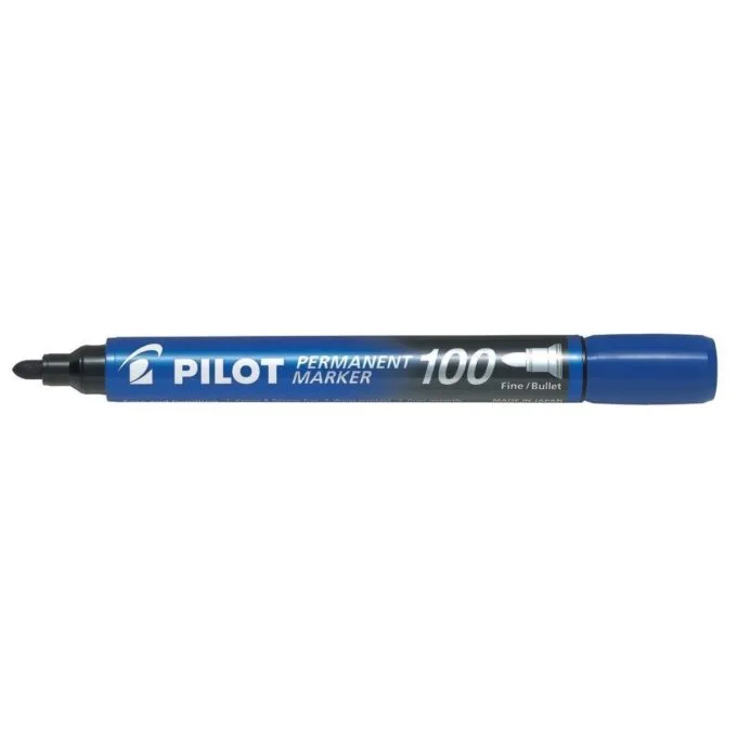 PILOT PERMANENT MARKER BLUE FINE BULLET TIP — image 1