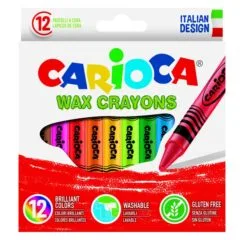 CARIOCA 12 WAX CRAYONS