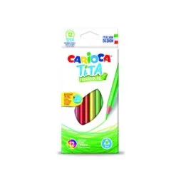 CARIOCA TITA WOOD FREE TRIANGULAR PENCIL BOX 12PCS