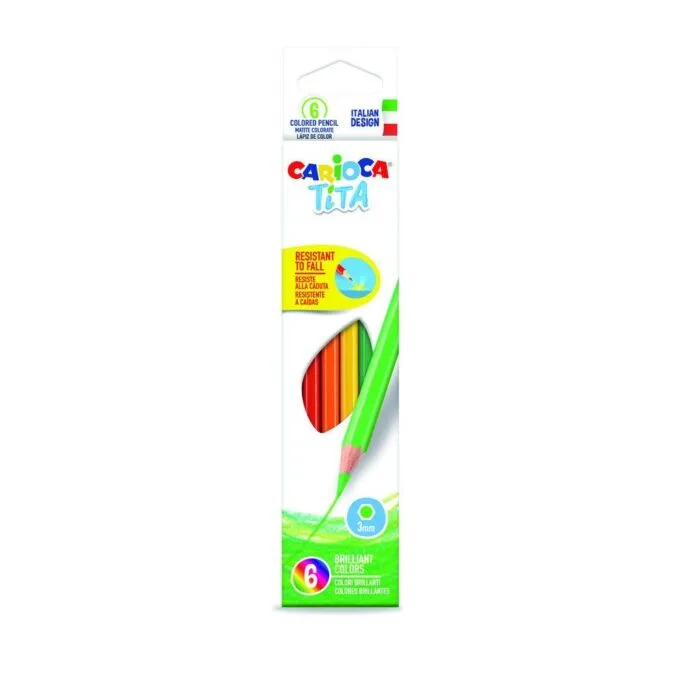 CARIOCA TITA WOOD FREE PENCIL BOX 6 PCS — image 1