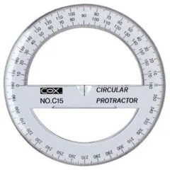COX 15CM CIRCULAR PROTRACTOR