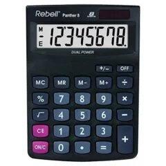 REBELL DESKTOP CALCULATOR PANTHER 8 DIGIT
