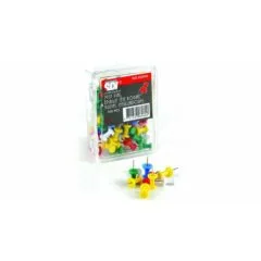 SDI PUSH PINS COLOURD 100 PCS BOX