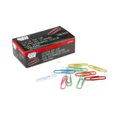SDI COLOURD PAPER CLIPS 33MM 100 PCS BOX