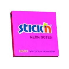 STICK N 76X76MM 100 SHEETS PAD MAGENTA