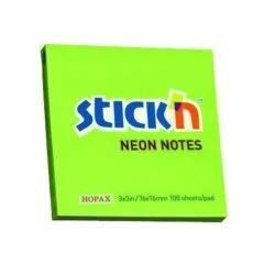 STICK N 76X76MM 100 SHEETS PAD LIME
