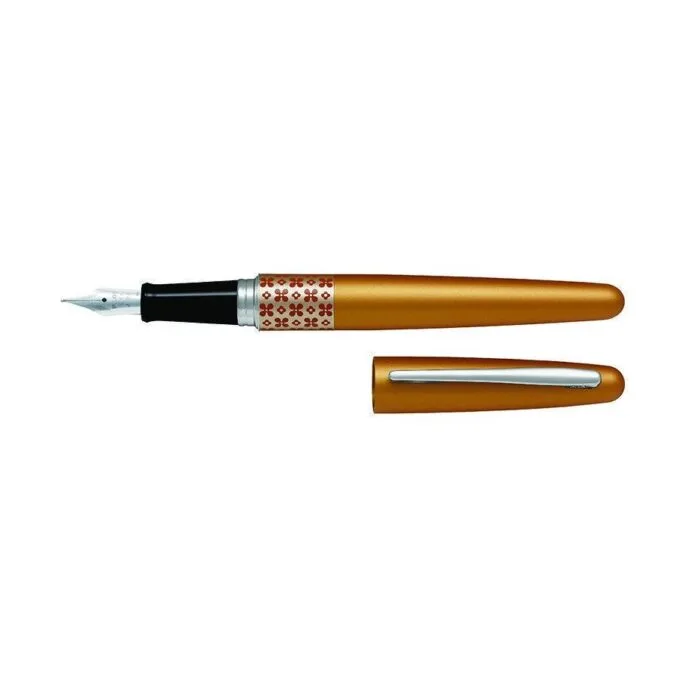 PILOT MR3 RETRO POP COLLECTION FOUNTAIN MEDIUM NIB - FLOWER OR — image 1