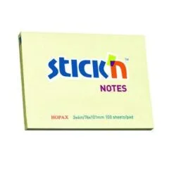 STICK N 76X101MM 100 SHEETS PAD YELLOW