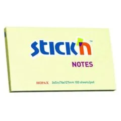 STICK N 76X127MM 100 SHEETS PAD YELLOW