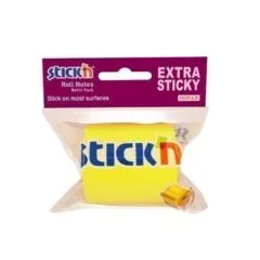 STICK N EXTRA STICKY ROLL NOTES, 50MMX10M, LEMON, REFILL