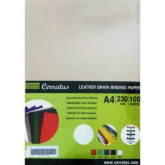 CERRATUS A4 PAPER COVER GREY 230GSM 100PCS BOX