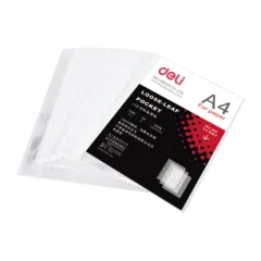 DELI 11-HOLE SHEET PROTECTOR A4 0.035MM 20PK