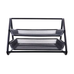 DELI 2-TIER MESH FILE TRAY