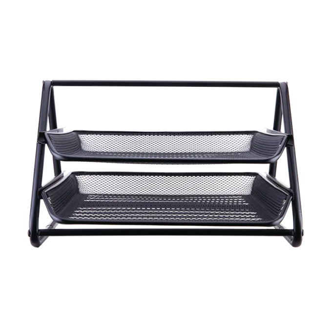 DELI 2-TIER MESH FILE TRAY — image 1