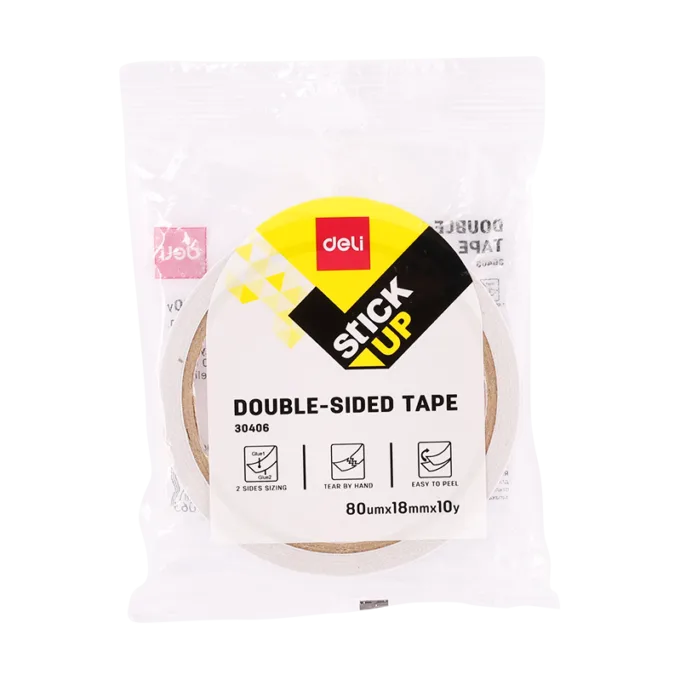 DELI DOUBLE-SIDED TAPE 18MMX9M — image 1
