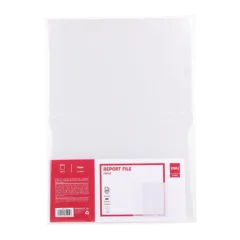 DELI L-REPORT FILE A4 CLEAR 24PK (110 MIC)