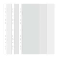 DELI 11-HOLE MIRROR SURFACE SHEET PROTECTOR A4 0.035MM 100PK