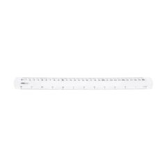 DELI PS RULER EASY-GRAB 30CM TRANSPARENT