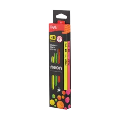 DELI GRAPHITE PENCIL HB W/ERASER (BOX OF 12 PCS)