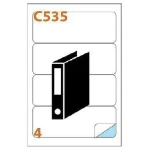 MARKIN LABEL A4 190X61MM 100 SHEETS BOX — image 1