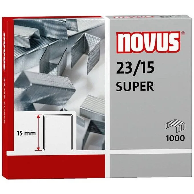 NOVUS STAPLES 23/15 1000 PCS BOX — image 1