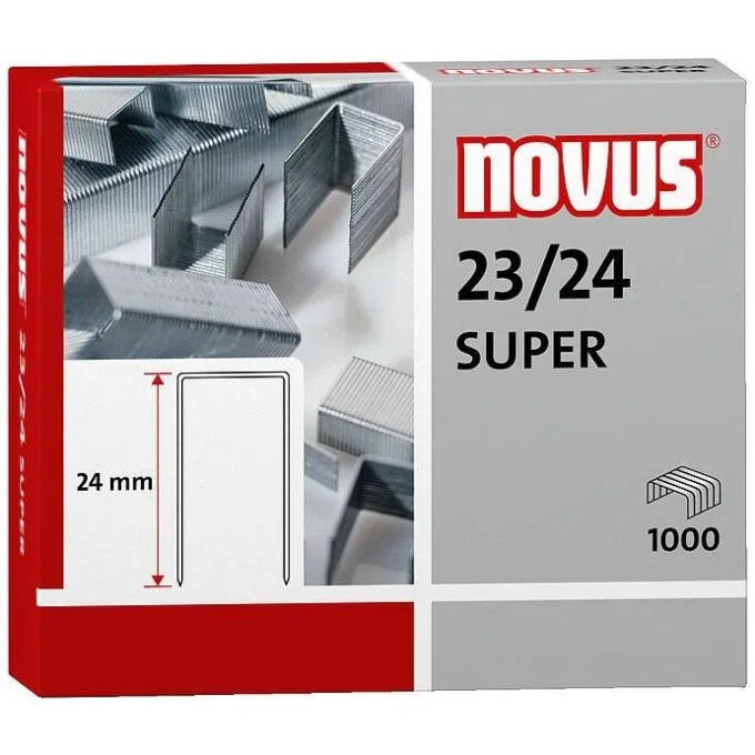 NOVUS STAPLES 23/24 1000 PCS BOX — image 1