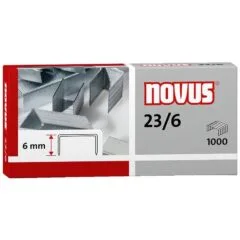 NOVUS STAPLES 23/6 1000 PCS BOX