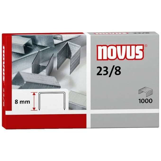 NOVUS STAPLES 23/8 1000 PCS BOX — image 1