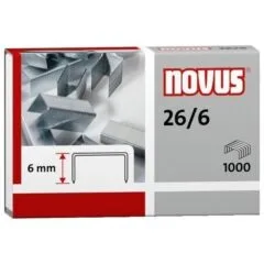 NOVUS STAPLES 26/6 1000 PCS BOX
