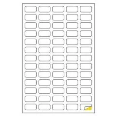 MARKIN LABEL A4 37X14MM 100 SHEETS BOX