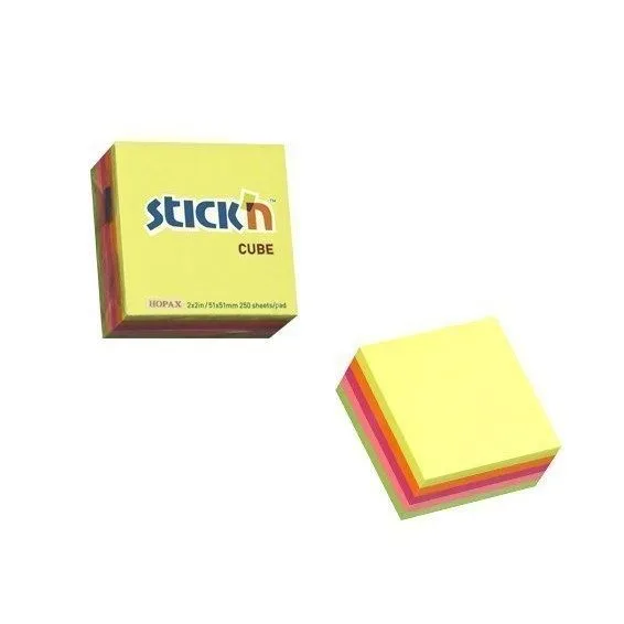 STICK N 50X50MM 250 SHEETS CUBE — image 1