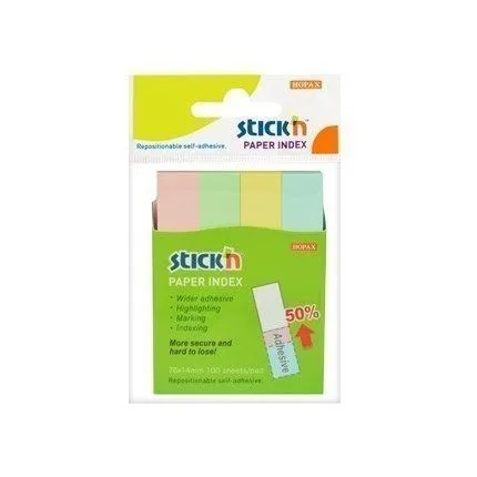STICK N PAPER INDEX 76X14MM PASTEL — image 1