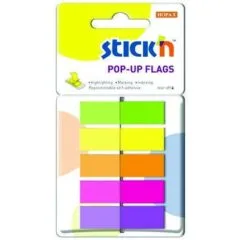 STICK N POP-UP FLAGS 45X12MM 5 X 200 SHEETS PAD