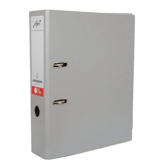 ELFEN FILE PLASTIC SUPER STRONG A4 75MM GREY 0701 — image 1