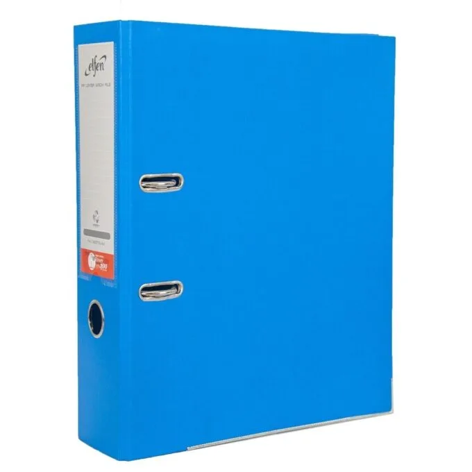 ELFEN FILE PLASTIC SUPER STRONG A4 75MM LIGHT BLUE 0281 — image 1