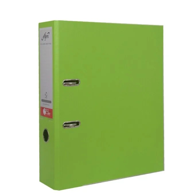 ELFEN FILE PLASTIC SUPER STRONG A4 75MM LIME 0331 — image 1