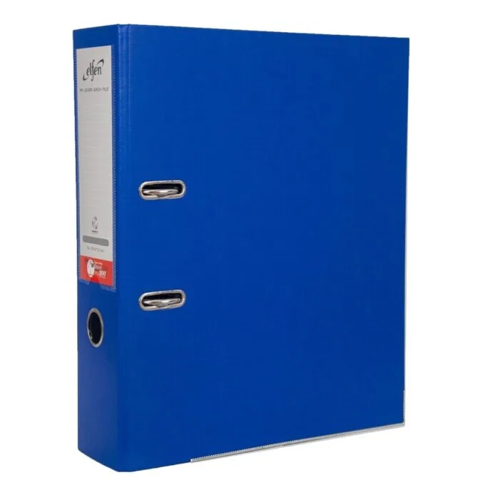 ELFEN FILE PLASTIC SUPER STRONG A4 75MM MEDIUM BLUE 0211 — image 1