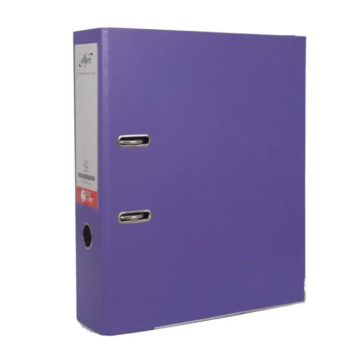 ELFEN FILE PLASTIC SUPER STRONG A4 75MM PURPLE 0901 — image 1