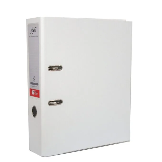 ELFEN FILE PLASTIC SUPER STRONG A4 75MM WHITE 0801 — image 1