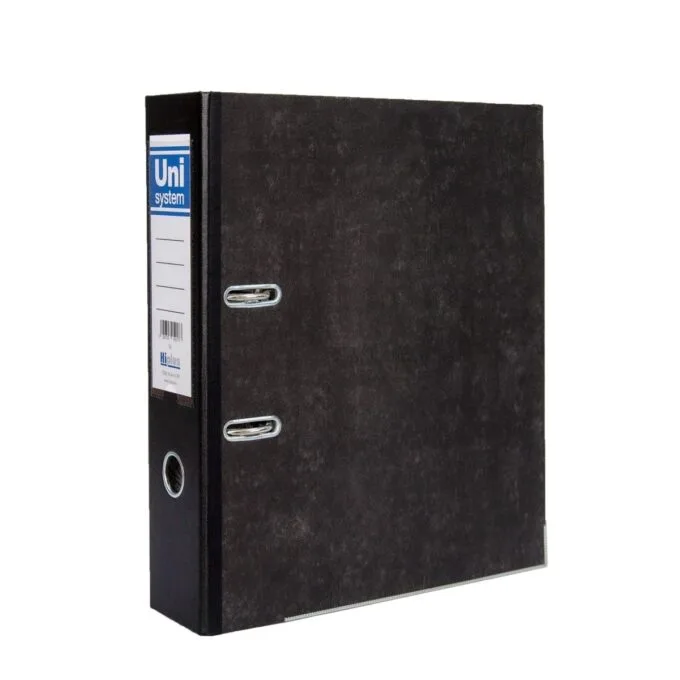 HI-PLUS A4 LEVER ARCH FILE - 3" SPINE - EMBOSSED PAPER — image 1