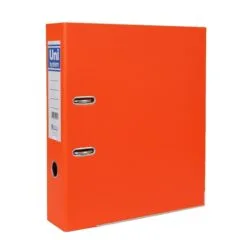 HI-PLUS A4 LEVER ARCH FILE - 3" SPINE - ORANGE
