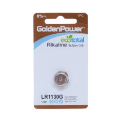 1PC/CARD GOLDEN POWER 1.5V ALKALINE BUTTON LR54