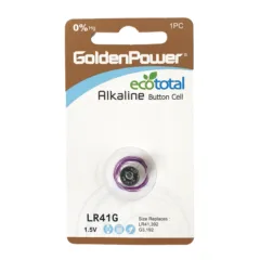Golden Power LR41 - 1.5V Alkaline Button Cell - 4895026706946