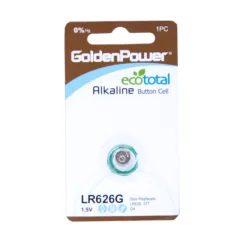 1PC/CARD GOLDEN POWER 1.5V ALKALINE BUTTON LR66