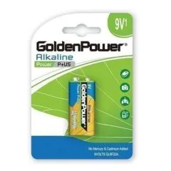 1PC/CARD GOLDEN POWER 9V ALKALINE POWER PLUS