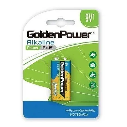 1PC/CARD GOLDEN POWER 9V ALKALINE POWER PLUS — image 1