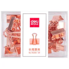 DELI BINDER CLIPS - ROSE GOLD - 19MM #5