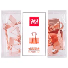 DELI BINDER CLIPS - ROSE GOLD - 25MM #4